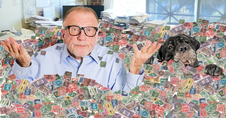Stamp Collection With Dog